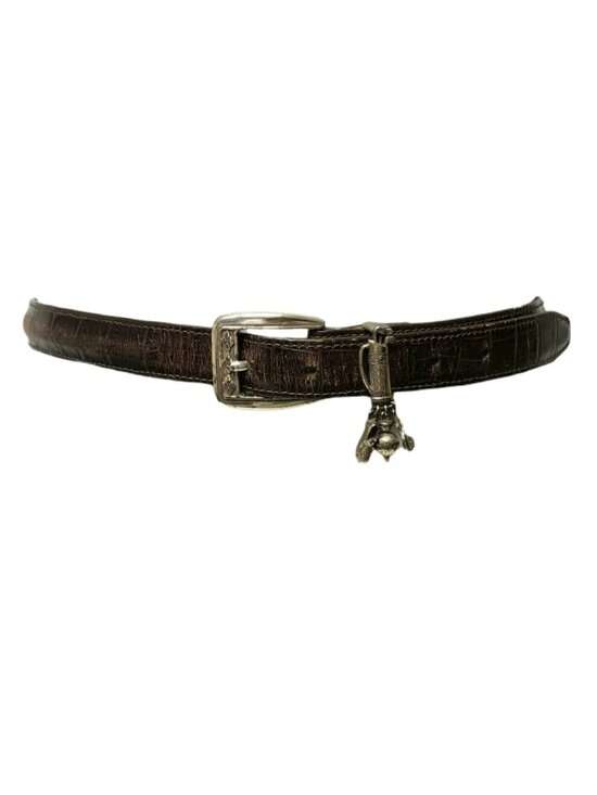 90s - 00s Brighton Golf charms leather belt . size M - L / 32 . crafted in USA main image 6